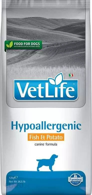 Vet Life natural diet dog hypoallergenic fish&potato 2 kg